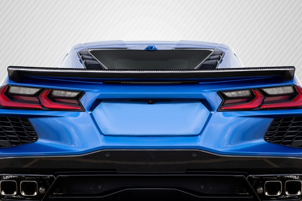 2020-2025 Chevrolet Corvette C8 Carbon Creations Gran Veloce Flush Mount Rear Wing Spoiler - 1 Piece