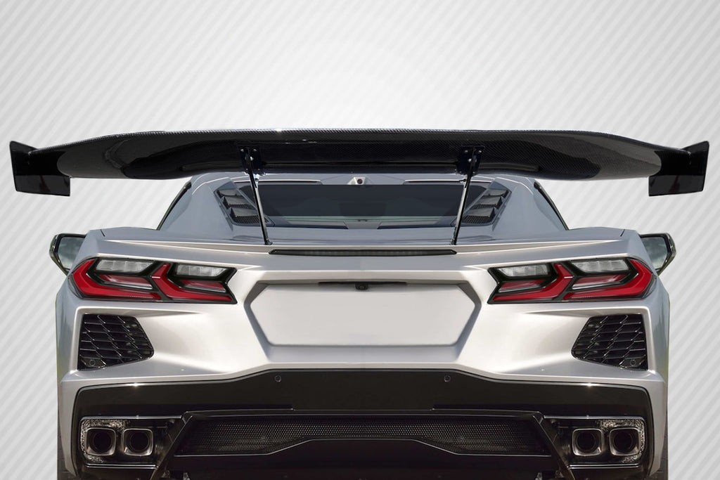 2020-2025 Chevrolet Corvette C8 Carbon Creations Gran Veloce GT Rear Wing Spoiler - 5 Piece