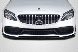 2015-2018 Mercedes Benz W205 C-Class / 2015-2018 Mercedes Benz C43 AMG Carbon Creations Power Front Lip Spoiler Air Dam - 1 Piece