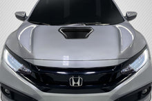 Load image into Gallery viewer, 2017-2021 Honda Civic Type R Carbon Creations OEM Look Hood Scoop - 1 Piece