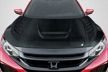 Load image into Gallery viewer, 2016-2021 Honda Civic Carbon Creations Time Attack Hood - 1 Piece