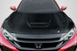 2016-2021 Honda Civic Carbon Creations Time Attack Hood - 1 Piece