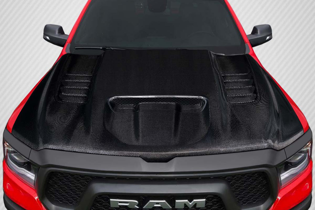 2019-2025 Dodge Ram 1500 Carbon Creations TRX Look Hood - 1 Piece