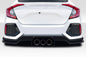 2016-2021 Honda Civic 4DR Duraflex Broman Rear Lip Spoiler Air Dam - 3 Pieces