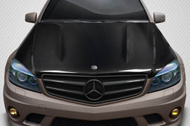 2008-2011 Mercedes C Class W204 Carbon Creations C63 V2 Hood - 1 Piece