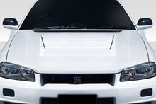 Load image into Gallery viewer, 1999-2002 Nissan Skyline R34 Duraflex D1 Hood - 1 Piece