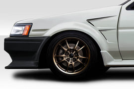 1984-1987 Toyota Corolla Levin 2DR / HB Duraflex D1 Sport 30MM Front Fenders - 2 Piece