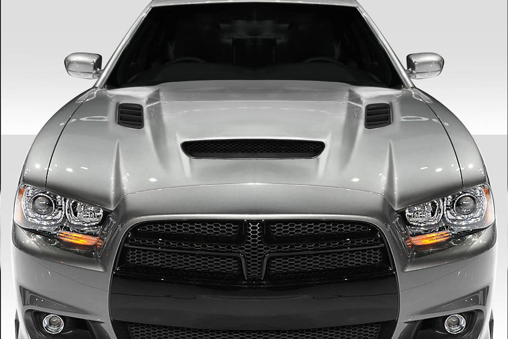 2011-2014 Dodge Charger Duraflex Hellcat Redeye Look Hood - 1 Piece