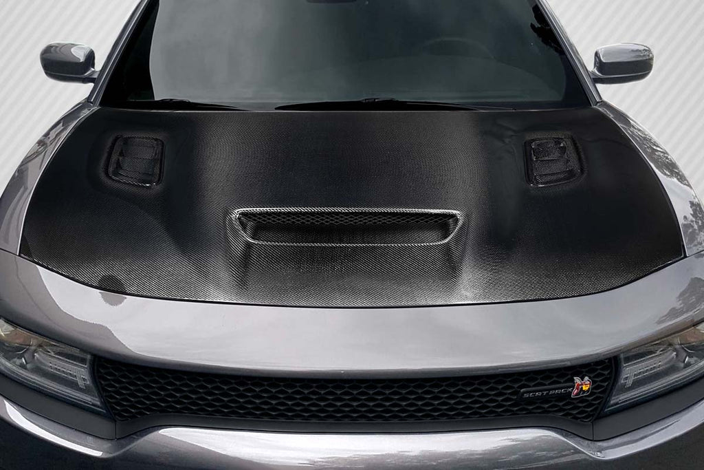 2015-2023 Dodge Charger Carbon Creations Hellcat Redeye Look Hood - 1 Piece