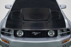2005-2009 Ford Mustang Carbon Creations Interceptor Hood - 1 Piece