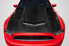 Load image into Gallery viewer, 2013-2014 Ford Mustang Carbon Creations Interceptor Hood - 1 Piece