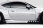 2022-2025 Toyota GR86 Subaru BRZ Duraflex Taka Side Skirt Rocker Panels - 6 Pieces