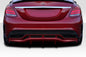2015-2021 Mercedes C Class W205 Duraflex Weaver Sport Rear Diffuser - 3 Pieces