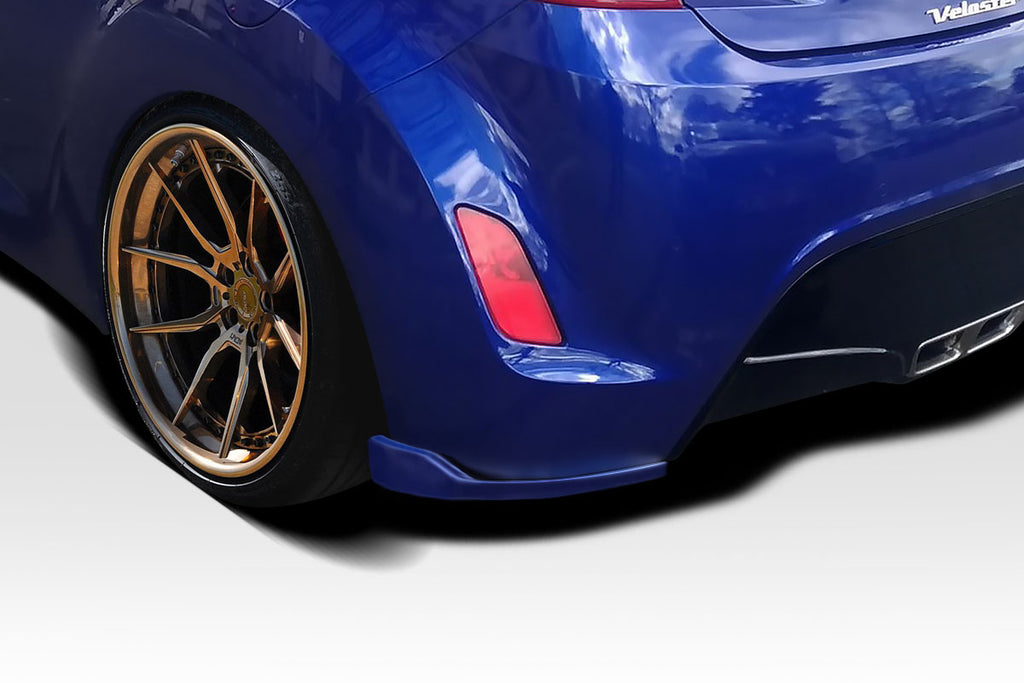 2012-2017 Hyundai Veloster Duraflex Bailer Rear Lip Add On Spoilers - 2 Pieces