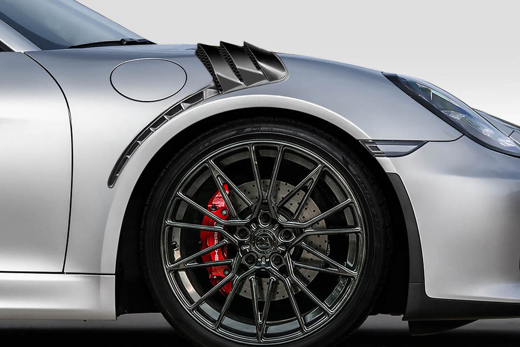 2013-2016 Porsche 981 Boxster Cayman Duraflex GT-2 RS Look Front Fenders - 2 Piece