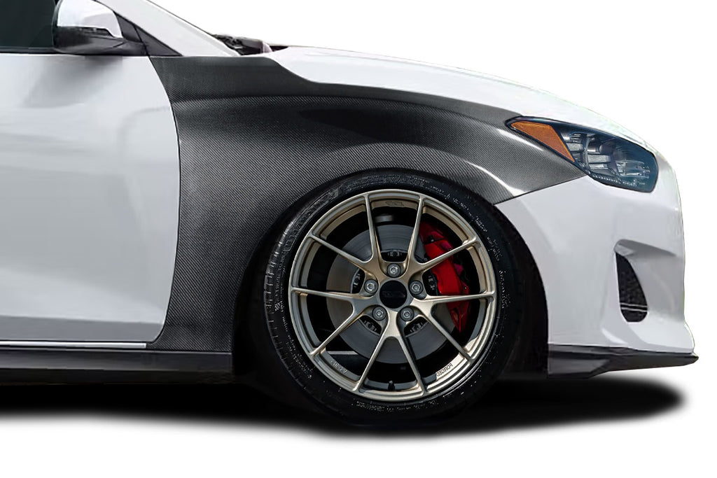2019-2022 Hyundai Veloster Carbon Creations OEM Look Front Fenders - 2 Pieces