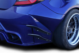 2022-2025 Toyota GR86 / Subaru BRZ Duraflex GT Competition Rear Bumper Canards - 4 Pieces