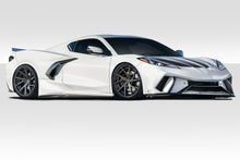 Load image into Gallery viewer, 2020-2023 Chevrolet Corvette C8 Duraflex Gran Veloce Body Kit - 4 Piece - Includes Polyurethane Gran Veloce Front Bumper (116591) Gran Veloce Side Skirts (116585) Gran Veloce Rear Diffuser (116587)