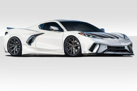 2020-2023 Chevrolet Corvette C8 Duraflex Gran Veloce Body Kit - 4 Piece - Includes Polyurethane Gran Veloce Front Bumper (116591) Gran Veloce Side Skirts (116585) Gran Veloce Rear Diffuser (116587)
