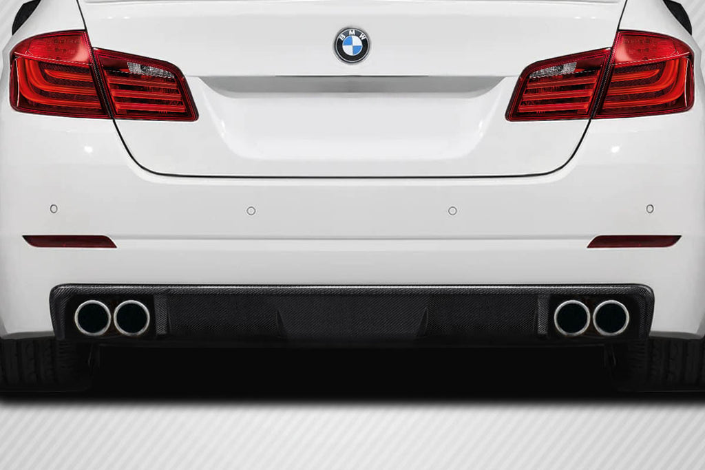 2011-2016 BMW 5 Series F10 4DR Carbon Creations Wave Rear Diffuser - 1 Piece