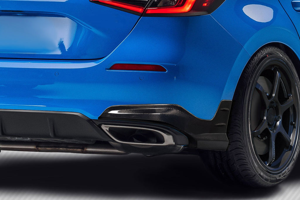 2022-2024 Honda Civic HB Carbon Creations Merella Rear Lip Add on Spoilers - 2 Pieces