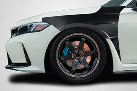 2023-2025 Honda Civic Type R Carbon Creations Akora Front Fenders - 2 Pieces