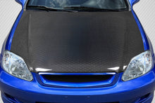 Load image into Gallery viewer, 1999-2000 Honda Civic Carbon Creations Geo6ix Dritech OEM Look Hood - 1 Piece