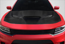 Load image into Gallery viewer, 2015-2023 Dodge Charger Carbon Creations Geo6ix Dritech Hellcat Look Hood - 1 Piece