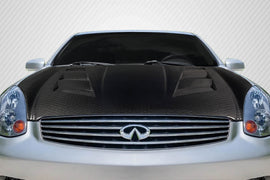 2003-2007 Infiniti G Coupe G35 Carbon Creations Geo6ix DriTech AM-S Hood - 1 Piece