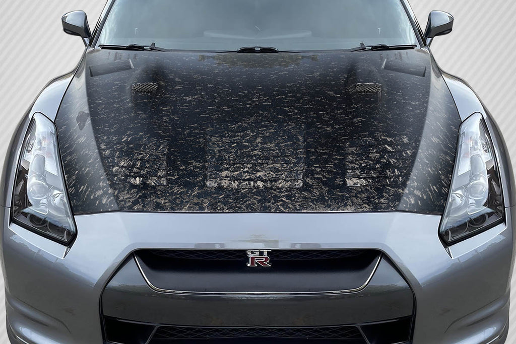 2009-2016 Nissan GT-R R35 Carbon Creations AeroForge GT2 Hood - 1 Piece