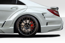 Load image into Gallery viewer, 2012-2018 Mercedes CLS Class W218 Duraflex Vector Wide Body Rear Fender Flare Add Ons - 4 Pieces