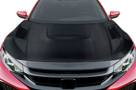 2016-2021 Honda Civic Carbon Creations Shingo Hood - 1 Piece