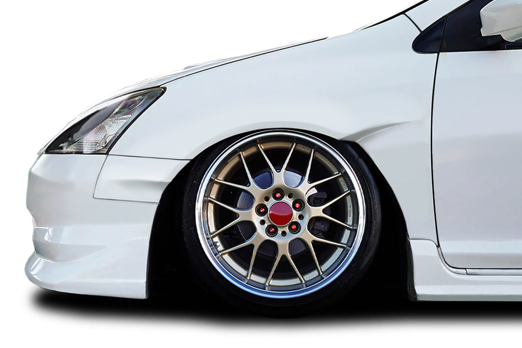 2002-2005 Honda Civic Duraflex Shingo Front Fenders ( +30MM ) - 2 Pieces