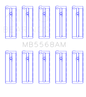 King Engine Bearings Honda D16A/Y/Z H22A4 F23A (Size +0.50mm) Main Bearing Set