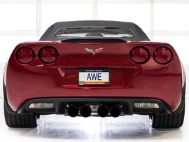 AWE Tuning 09-13 Chevrolet Corvette 6.2L Track Edition Axle-back Exhaust w/ Diamond Black Tips