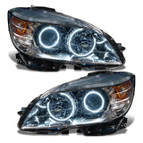 Oracle 08-11 Mercedes Benz C-Class Pre-Assem. Headlights Chrome Housing- w/BC1 Controller