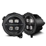 AlphaRex (NOVA-Series) 2018-2023 Jeep Wrangler JL/Gladiator JT Projector Headlights - Alpha-Black