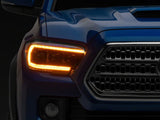 Raxiom 16-23 Toyota Tacoma CXR Series V2 LED Projector Headlights- Black Housing- Clear Lens