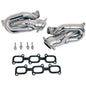 Ford Mustang V6 3.7L 1-5/8 Shorty Exhaust Headers Polished Silver Ceramic 11-17