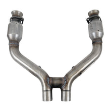 Load image into Gallery viewer, Ford Mustang V6 High Flow Catted Short Mid H-Pipe For Long Tubes 15-17