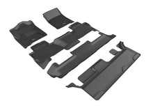 Load image into Gallery viewer, 3D MAXpider 2015-2020 GMC Yukon Kagu 1st &amp; 2nd &amp; 3rd Row Floormats - Black