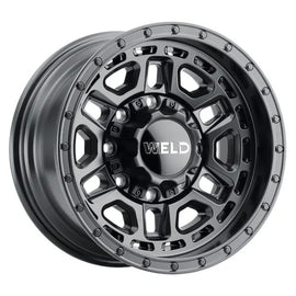Weld Off-Road Crux 17x9in / 5x114.3 BP / ET -35 / 78.1mm Bore - Satin Black Wheel