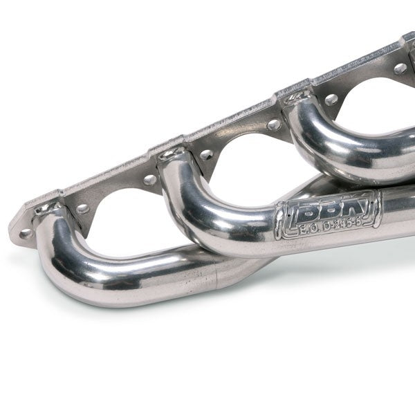 Ford Mustang 5.0L 1-5/8 Shorty Exhaust Headers Polished Silver Ceramic 86-93