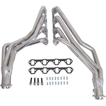 Load image into Gallery viewer, Ford Mustang 5.0 1-5/8 Long Tube Exhaust Headers Automatic Trans Polished Silver Ceramic 79-93