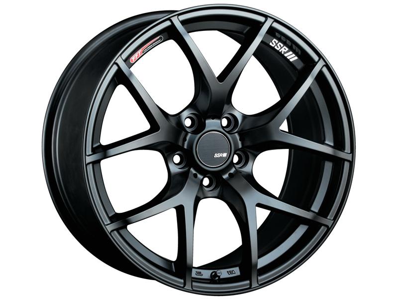 SSR GTV03 18x8.5 5x114.3 40mm Offset Flat Black Wheel 05-07 STI / 11+ tC