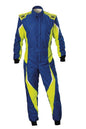 OMP TECNICA EVO SUIT BLACK/YELLOW SIZE 46 FIA 8856-2018 + SFI