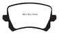 EBC 15+ Audi Q3 2.0 Turbo Greenstuff Rear Brake Pads