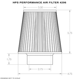 HPS Performance Air Filter 2.75