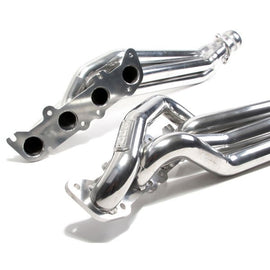 BBK 18560 1-7/8 Long Tube Headers Polished Silver Ceramic 11-23 Ford Mustang GT, 16-20 GT350 5.2