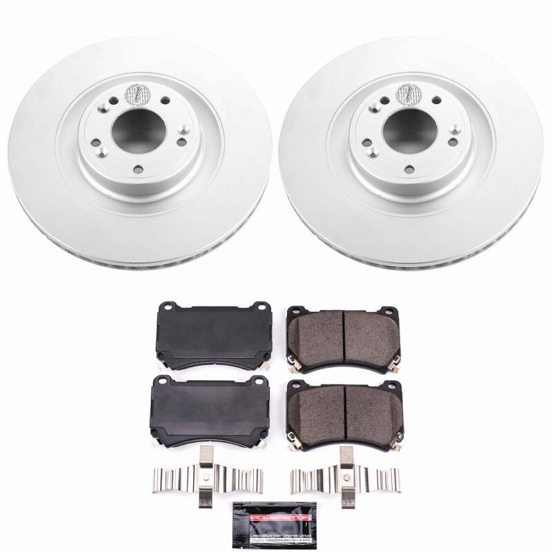 Power Stop 2011 Hyundai Equus Front Z23 Coated Brake Kit